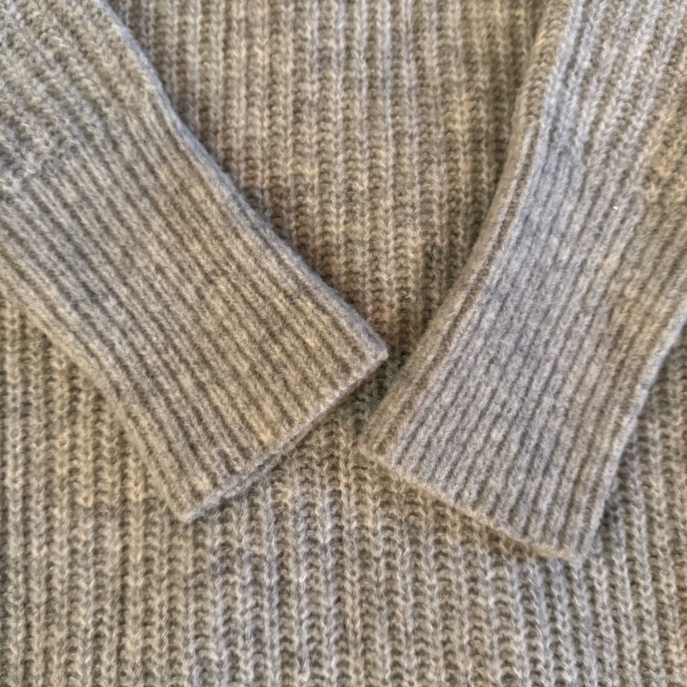 Banana Republic Gray Turtleneck Asymmetrical Sweater - Picture 10 of 12